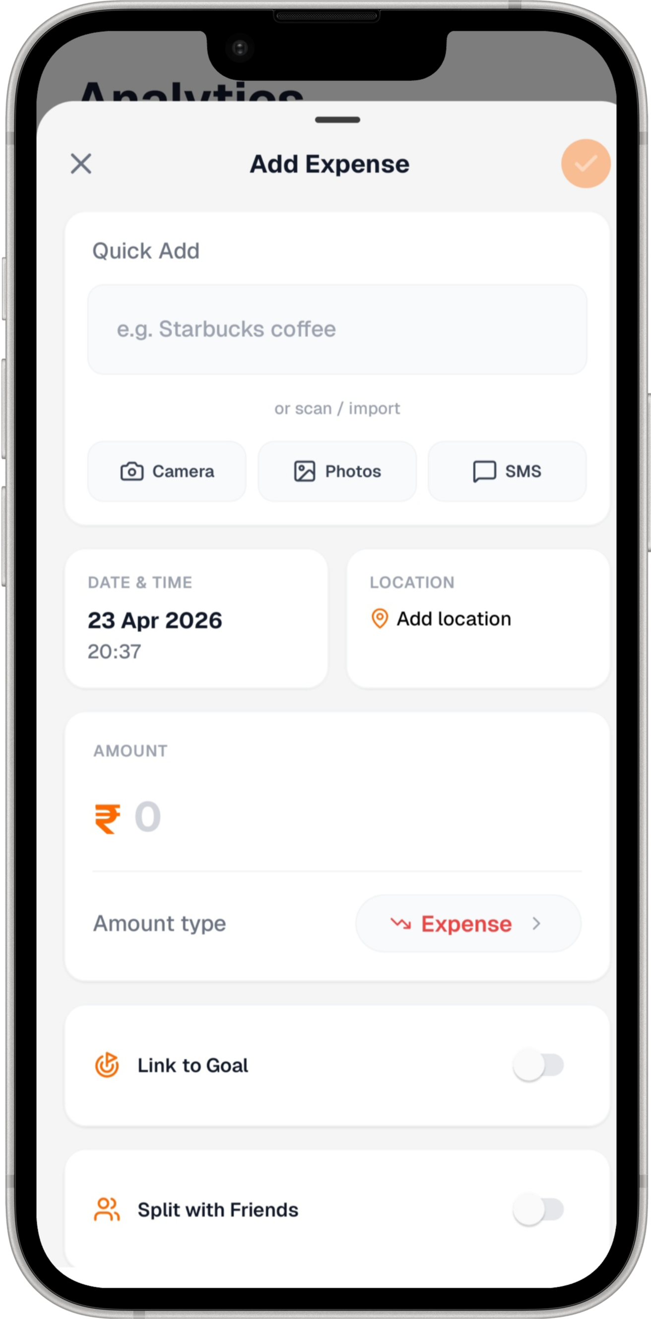 Quick Add with AI